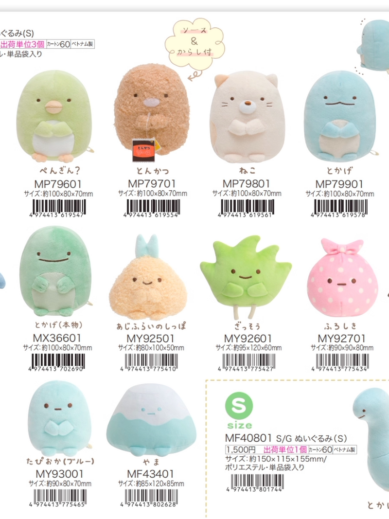 San-X Sumikko Gurashi Plush S Size Cat