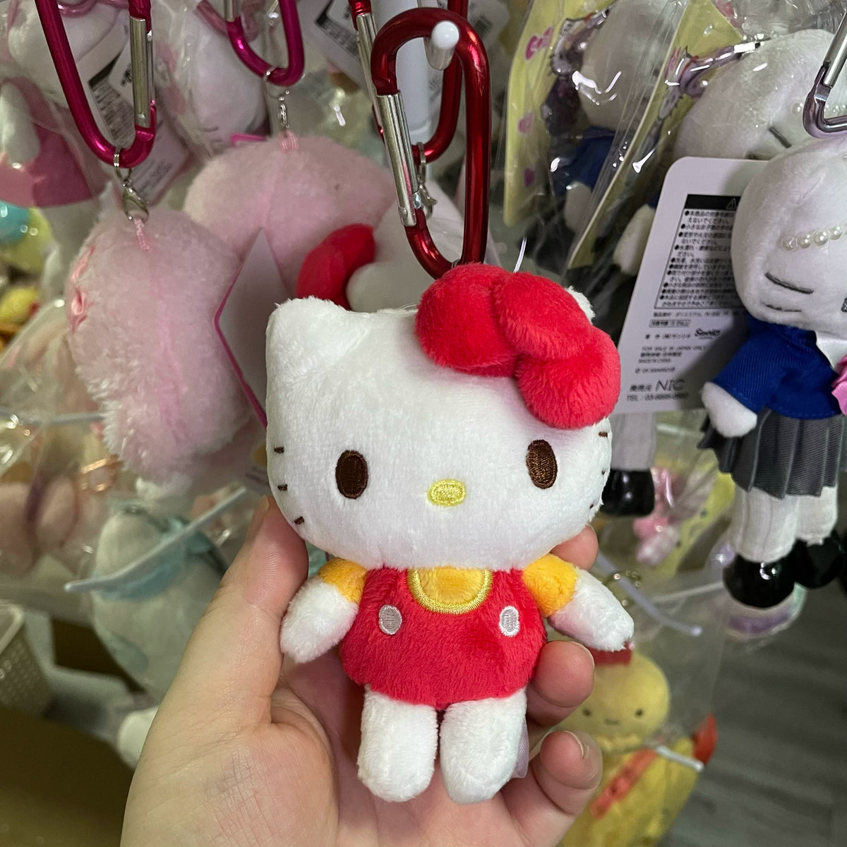 日本三丽鸥毛绒挂件合集 抹茶 芭蕾 和服 kitty 美乐蒂玉桂狗