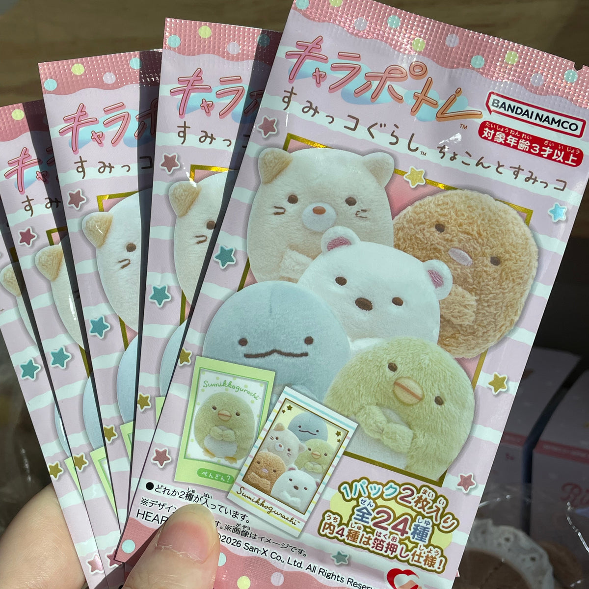 San-X角落生物食玩收藏卡拍立得盲袋盲抽白熊猫咪水龙
