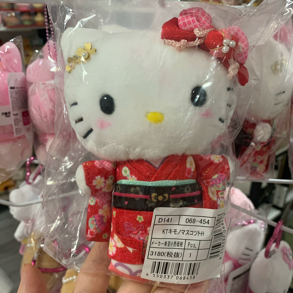 日本三丽鸥毛绒挂件合集 抹茶 芭蕾 和服 kitty 美乐蒂玉桂狗