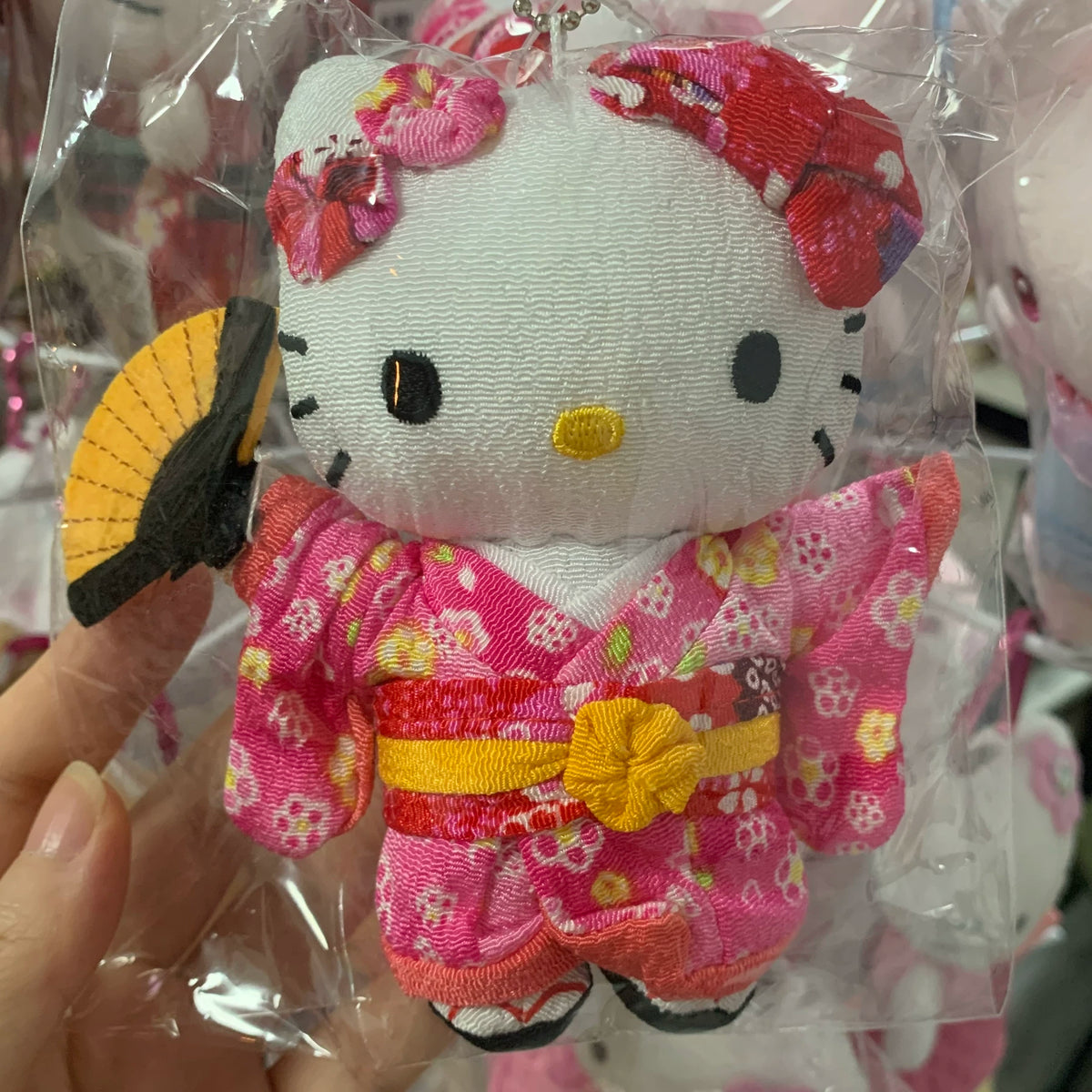 日本三丽鸥毛绒挂件合集 抹茶 芭蕾 和服 kitty 美乐蒂玉桂狗
