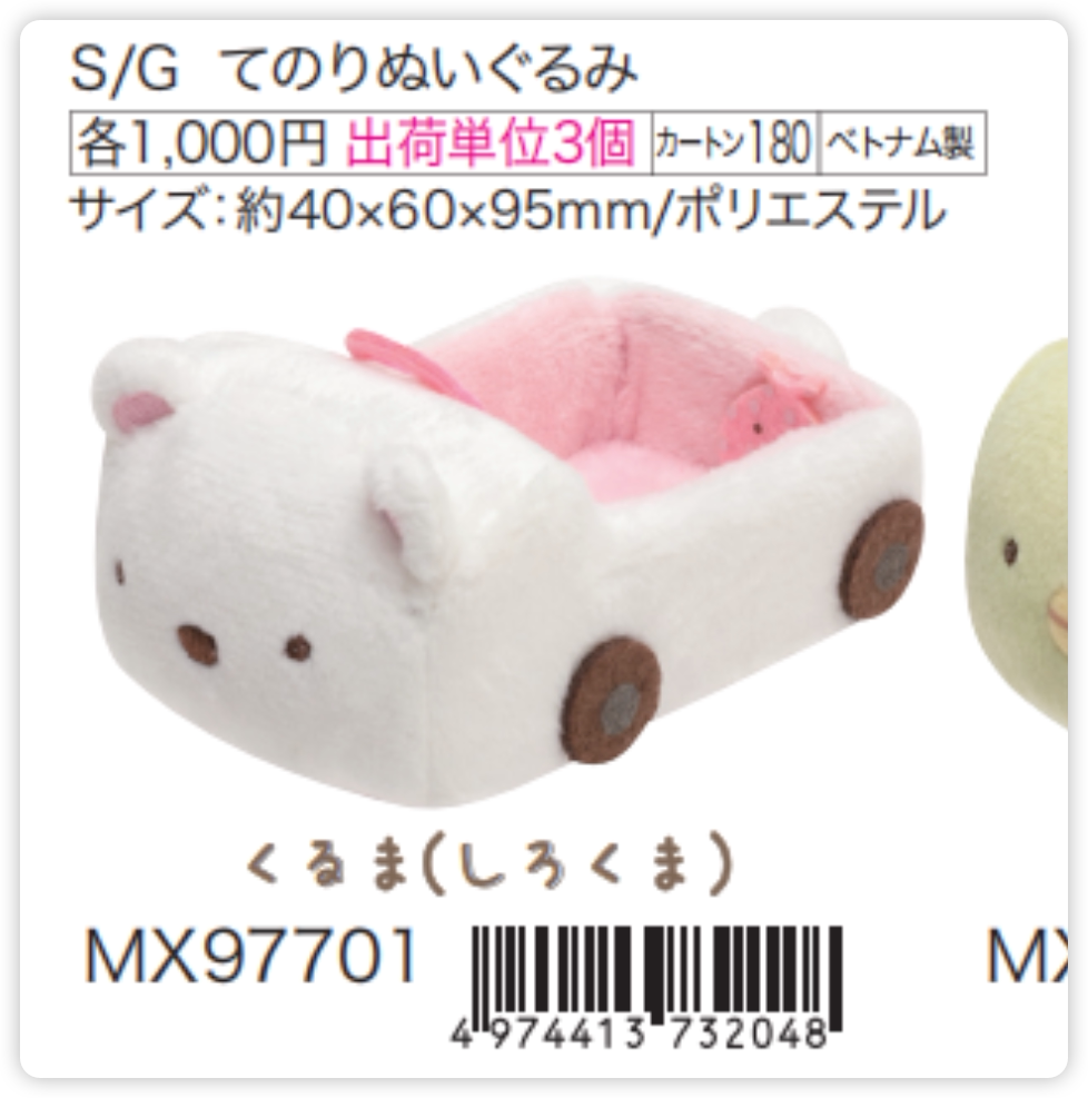 San-X Sumikko Gurashi Collectible Bear 26890